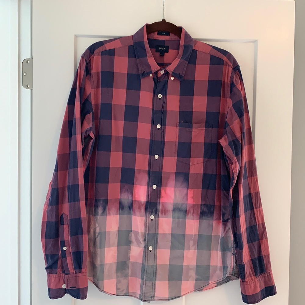 J crew custom bleached button up